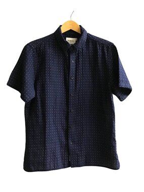 GOODIELLOW- BLUE /WHITE PATTERN STANDARD FIT MENS SHIRT SIZE MEDIUM